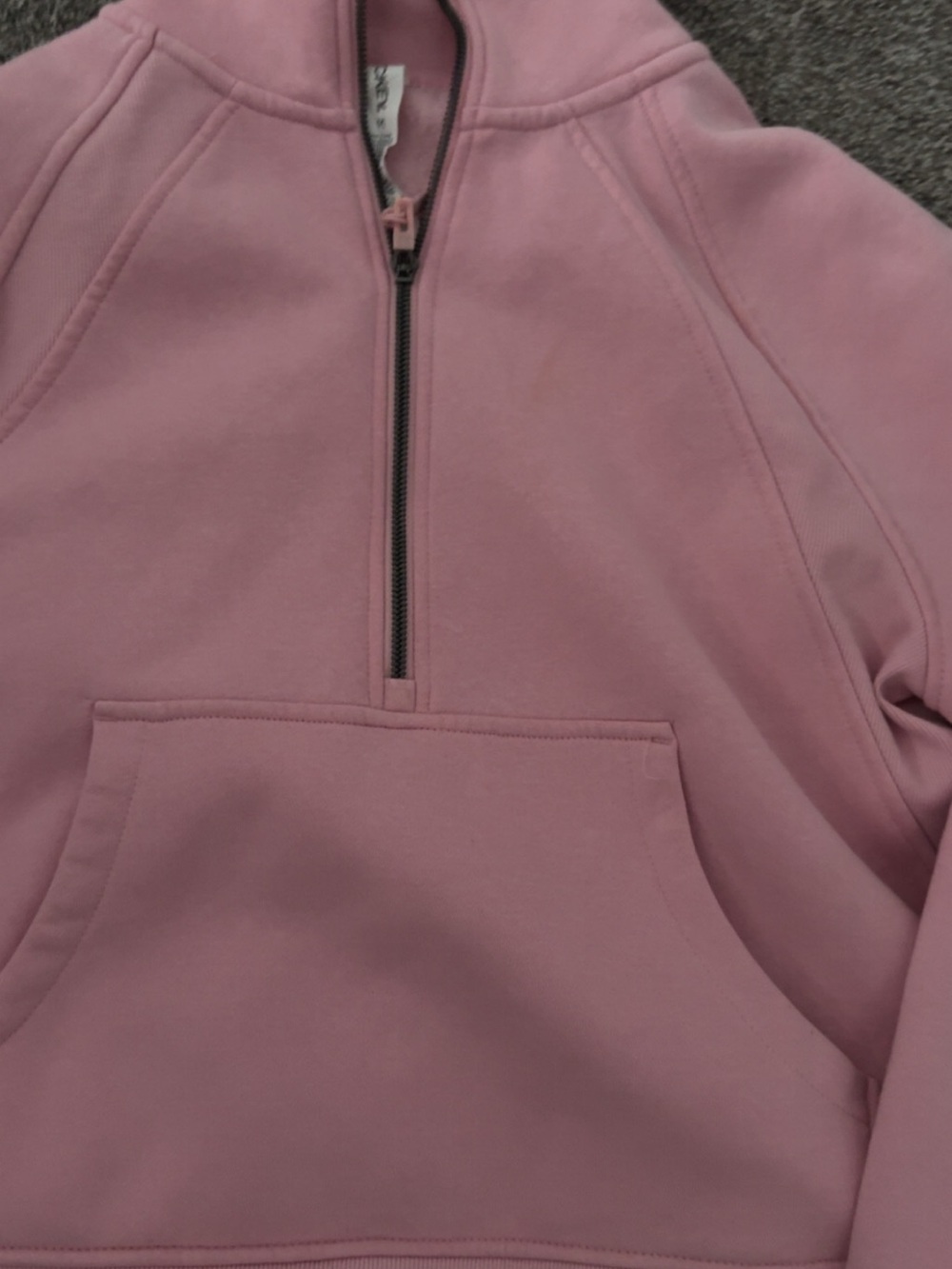 Pink Quarter-Zip Pullover Sweatshirt - Picture 3 of 3